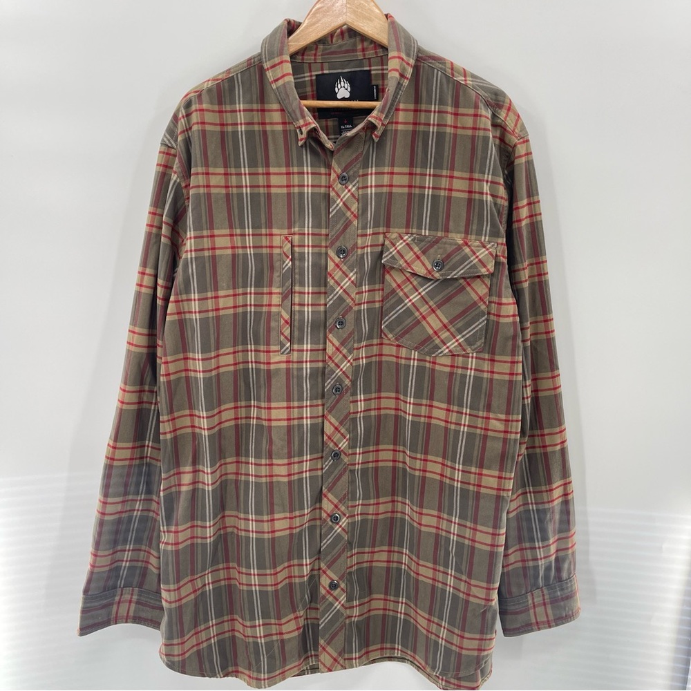 Alaskan Hardgear by Duluth Trading Co. Soft Flannel Big Tall Shirt Size XL Tall